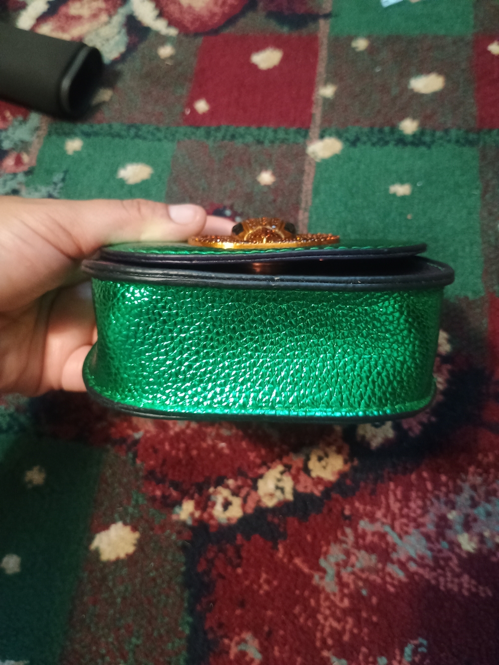 Kurt Geiger green and purple mini bag - Picture 5 of 12